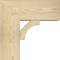 Ekena Millwork Westlake Block Rough Sawn Bracket w/ Offset Brace, Douglas Fir, 8"W x 18"D x 18"H BKT0806X18X18WTL05RDF - alternate 2